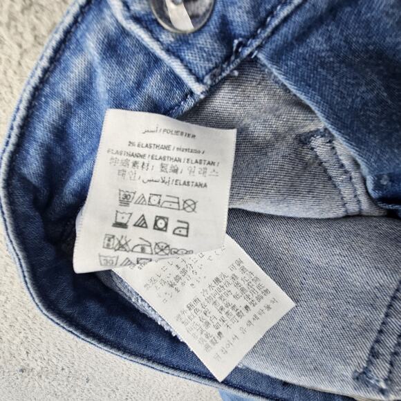 Guess Jeans Womens 23 Flare Braided Waistband Boho Stretch Denim Pants - Picture 9 of 9